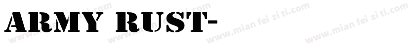 army rust字体转换